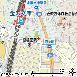 神奈川県横浜市金沢区谷津町355周辺の地図