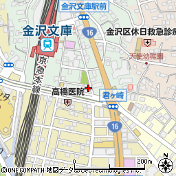 神奈川県横浜市金沢区谷津町355周辺の地図