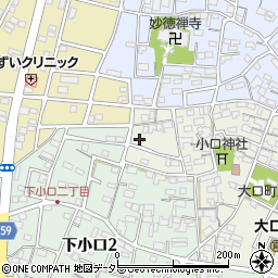 愛知県丹羽郡大口町城屋敷1丁目50周辺の地図