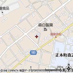 岐阜県羽島市正木町須賀赤松257周辺の地図