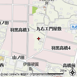 愛知県犬山市羽黒高橋郷188周辺の地図