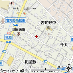愛知県江南市古知野町熱田225周辺の地図