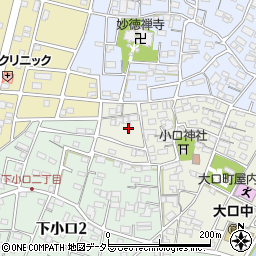 愛知県丹羽郡大口町城屋敷1丁目28周辺の地図