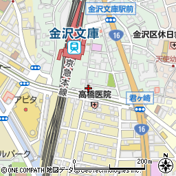 神奈川県横浜市金沢区谷津町358周辺の地図