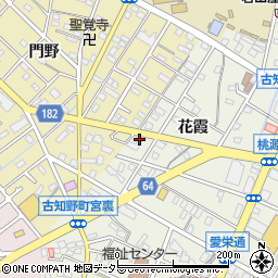 愛知県江南市古知野町花霞114周辺の地図