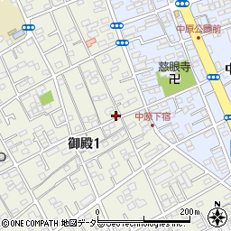 御殿1-10-2駐車場周辺の地図