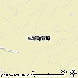 島根県安来市広瀬町菅原周辺の地図