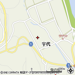 鳥取県西伯郡伯耆町宇代401周辺の地図