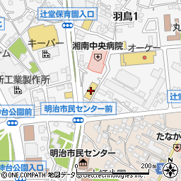 ＫＹリカー辻堂店周辺の地図