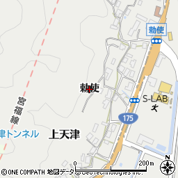 京都府福知山市勅使周辺の地図