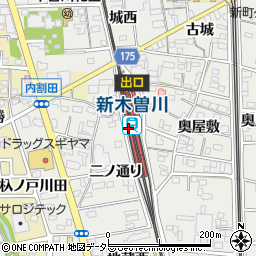 新木曽川駅周辺の地図