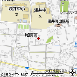 愛知県一宮市浅井町大日比野尾関前2754周辺の地図