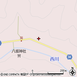 京都府南丹市美山町豊郷中島周辺の地図