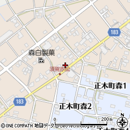 岐阜県羽島市正木町須賀赤松166周辺の地図