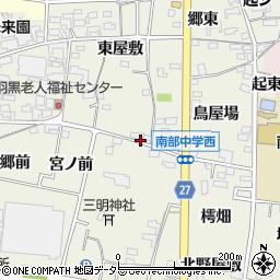 愛知県犬山市羽黒新田灸仕場周辺の地図