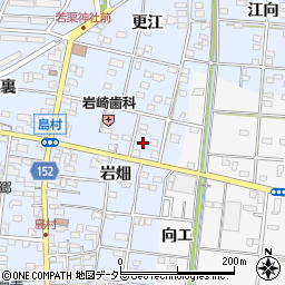 愛知県一宮市島村岩畑34周辺の地図