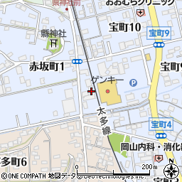 岐阜県多治見市赤坂町1丁目92周辺の地図