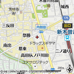 十六銀行木曽川支店周辺の地図