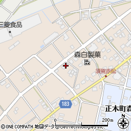 岐阜県羽島市正木町須賀赤松247周辺の地図