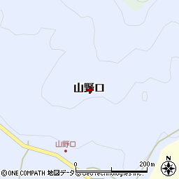 京都府福知山市山野口周辺の地図