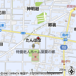 愛知県一宮市島村六反田3周辺の地図