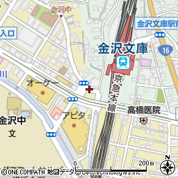 金沢文庫駅周辺の地図