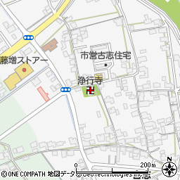 浄行寺周辺の地図