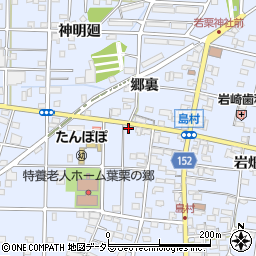 愛知県一宮市島村六反田14周辺の地図