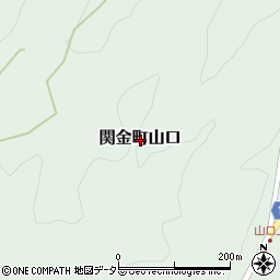 鳥取県倉吉市関金町山口周辺の地図