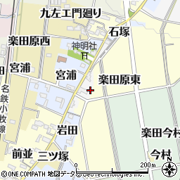 愛知県犬山市天王前周辺の地図