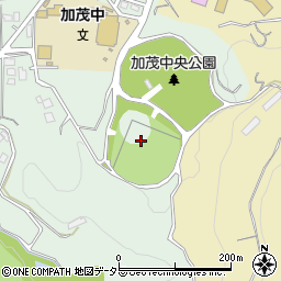 加茂中央公園スポーツの丘　野球場周辺の地図