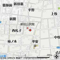 愛知県一宮市浅井町小日比野東札子周辺の地図
