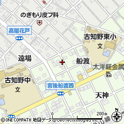 愛知県江南市宮後町船渡30-2駐車場周辺の地図