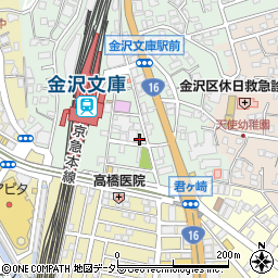神奈川県横浜市金沢区谷津町363周辺の地図