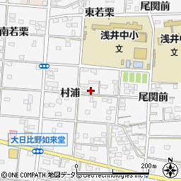 愛知県一宮市浅井町大日比野村浦19周辺の地図