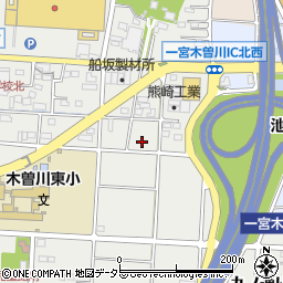 愛知県一宮市木曽川町黒田九ノ通り156周辺の地図