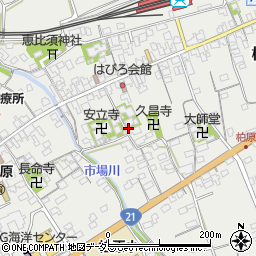 滋賀県米原市柏原周辺の地図