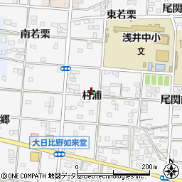 愛知県一宮市浅井町大日比野村浦11周辺の地図