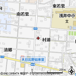 愛知県一宮市浅井町大日比野村浦6周辺の地図