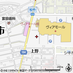 愛知県江南市松竹町上野周辺の地図
