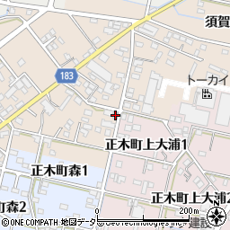 岐阜県羽島市正木町須賀赤松394周辺の地図