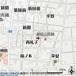 愛知県一宮市浅井町小日比野西札子403周辺の地図