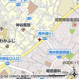 タイムズ藤沢北口第９駐車場周辺の地図