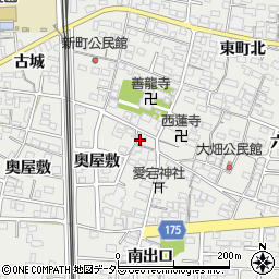 愛知県一宮市木曽川町黒田西町南周辺の地図