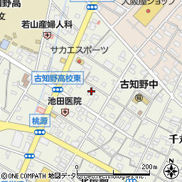 愛知県江南市古知野町熱田126周辺の地図