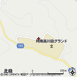 長野県下伊那郡阿南町北條1254周辺の地図