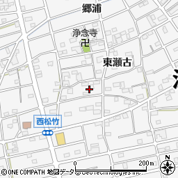 愛知県江南市松竹町東瀬古周辺の地図
