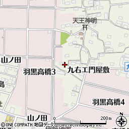 愛知県犬山市羽黒高橋郷176周辺の地図