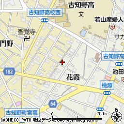 愛知県江南市古知野町花霞9-3周辺の地図
