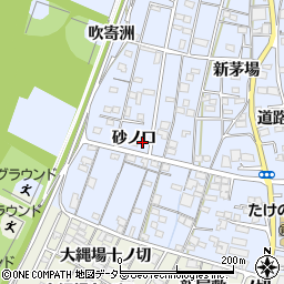 愛知県一宮市木曽川町里小牧（砂ノ口）周辺の地図